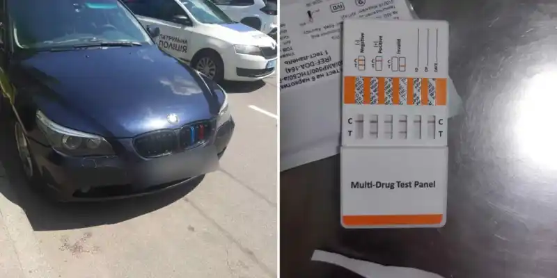 У Вінниці затримали водія BMW, який керував під дією метадону та без прав